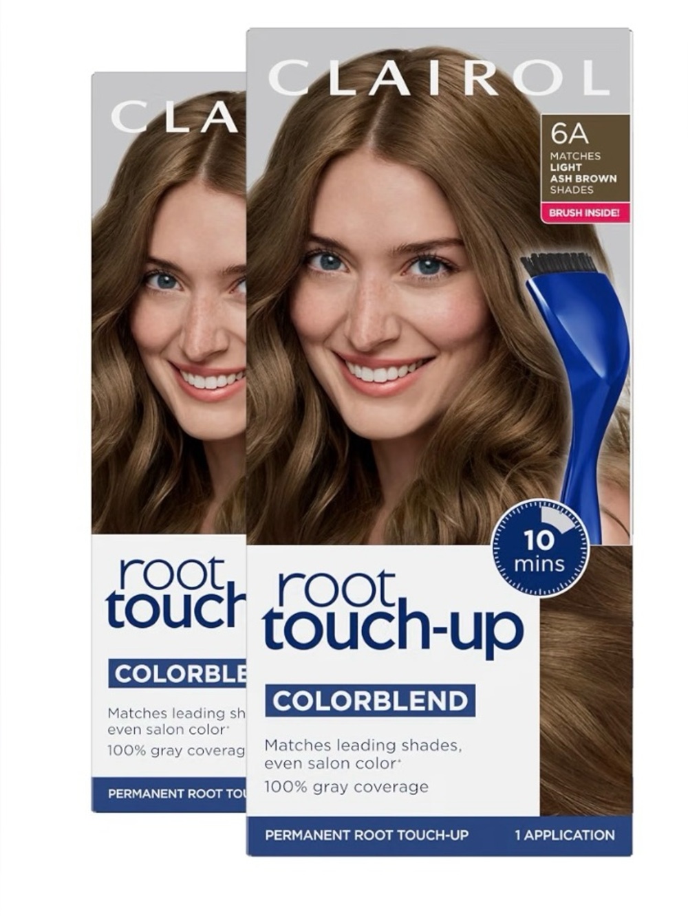 SET OF 3 - Clairol Root Touch-Up Colorblend Permanent 6A Light Ash Brown